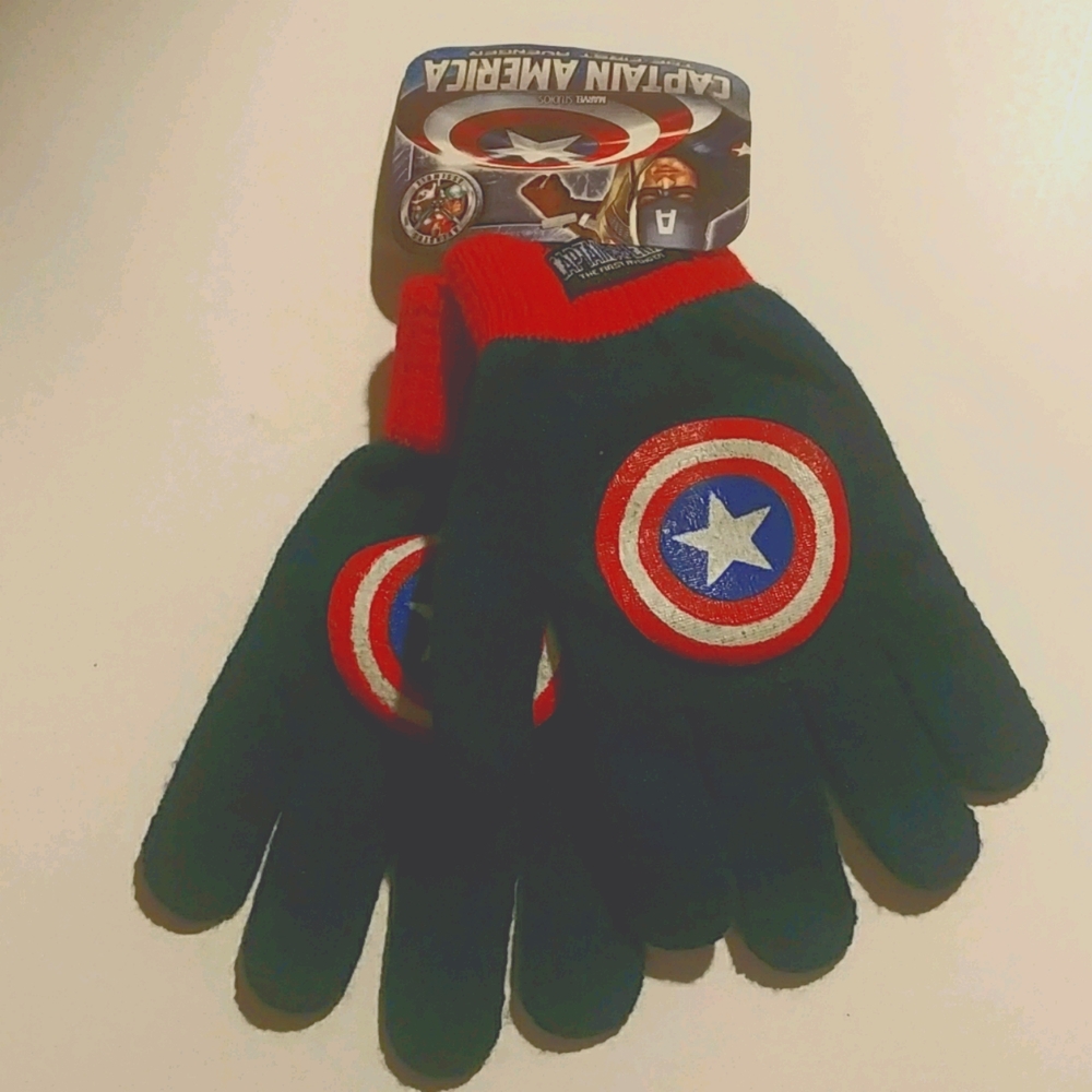 Captain america Kids childrdren's winter gloves